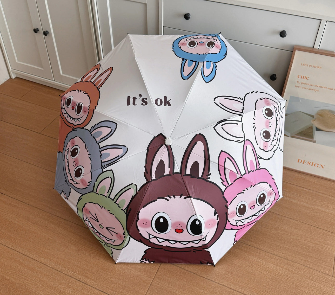 Sombrilla La Bubu – Diseño kawaii orejitas de conejo